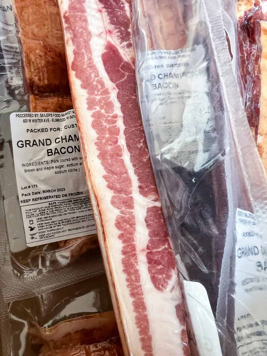 Bulk Bacon in wrapper