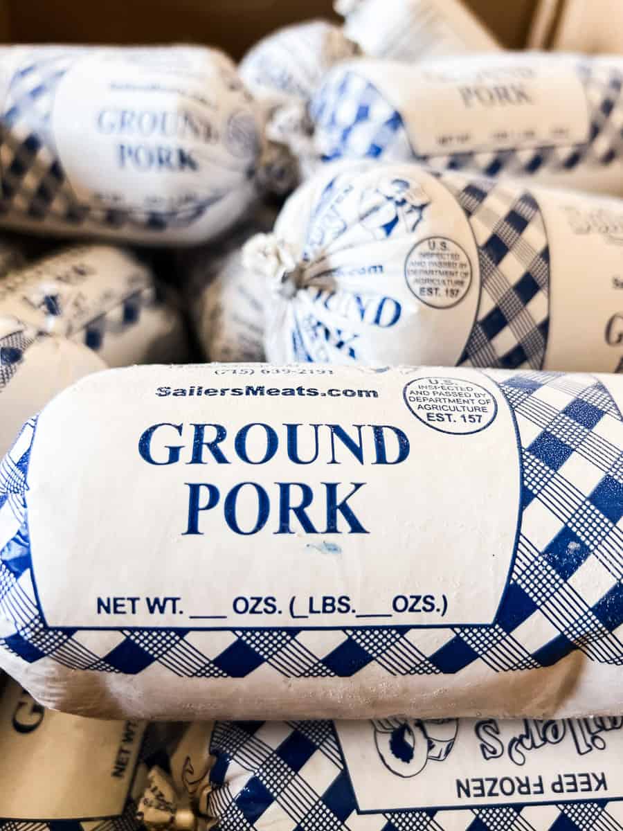Bulk ground pork