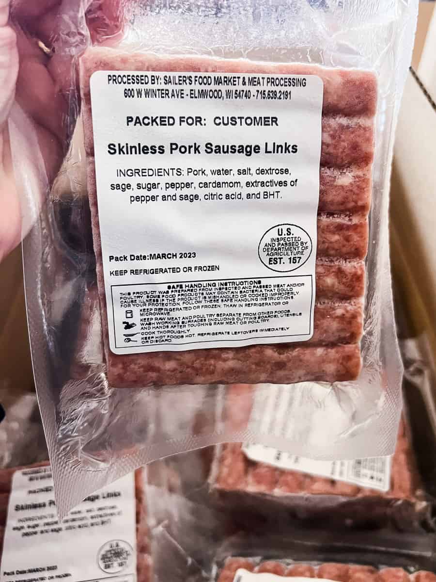 Bulk Pork Purchase Sausages Links