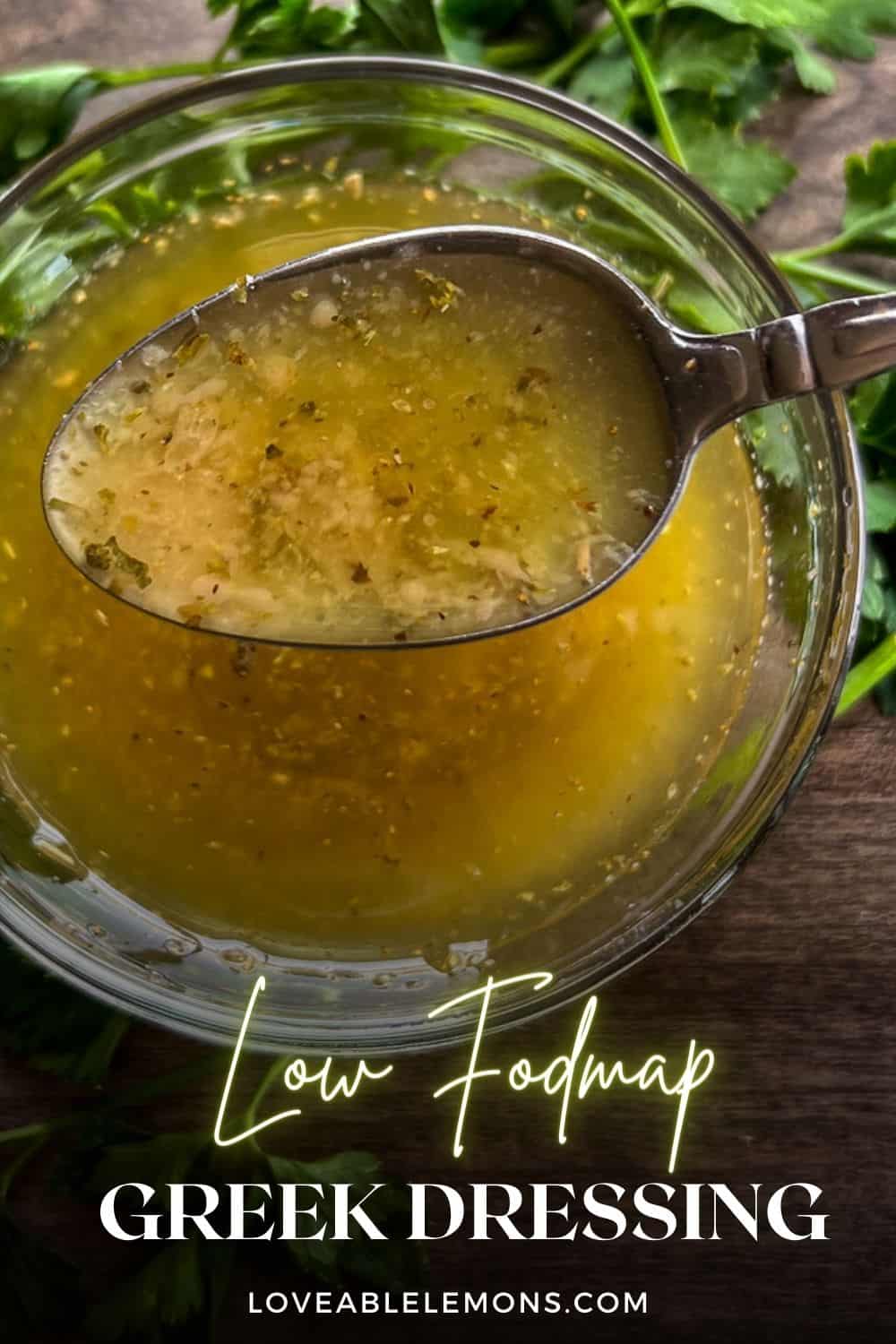 Low FODMAP Greek Dressing Loveable Lemons