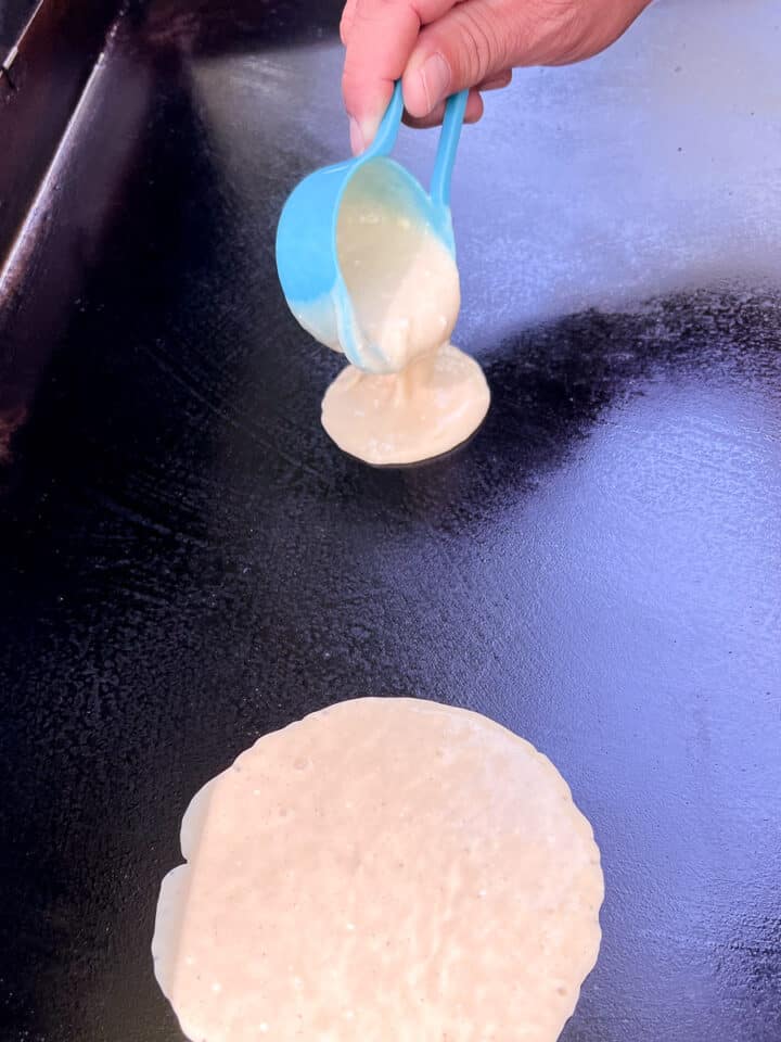 View of Perfect Griddle Pancakes Recipe for the Blackstone