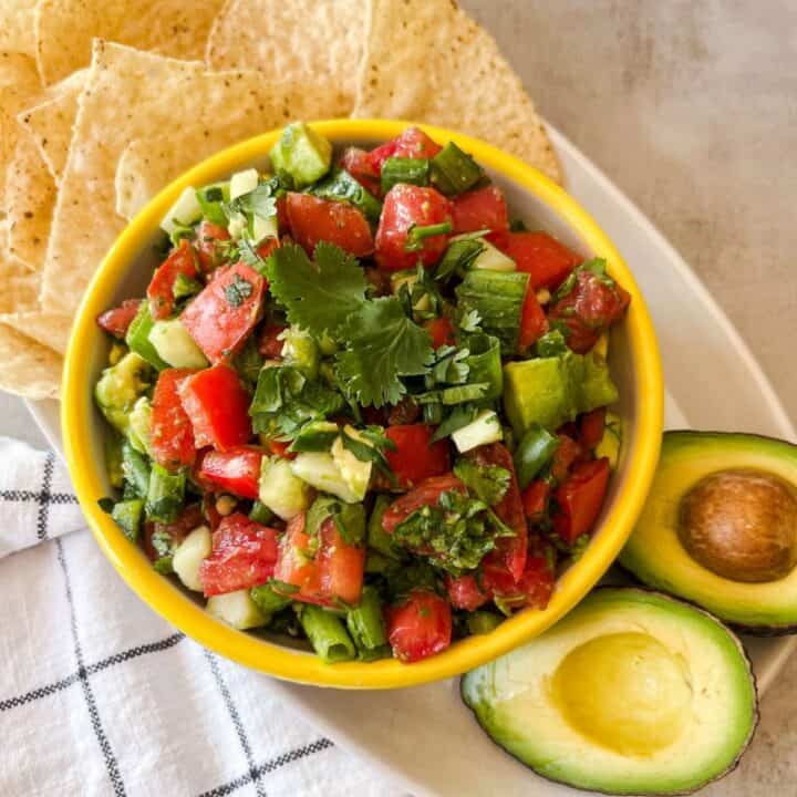 Easy Pico De Gallo With Avocado Loveable Lemons