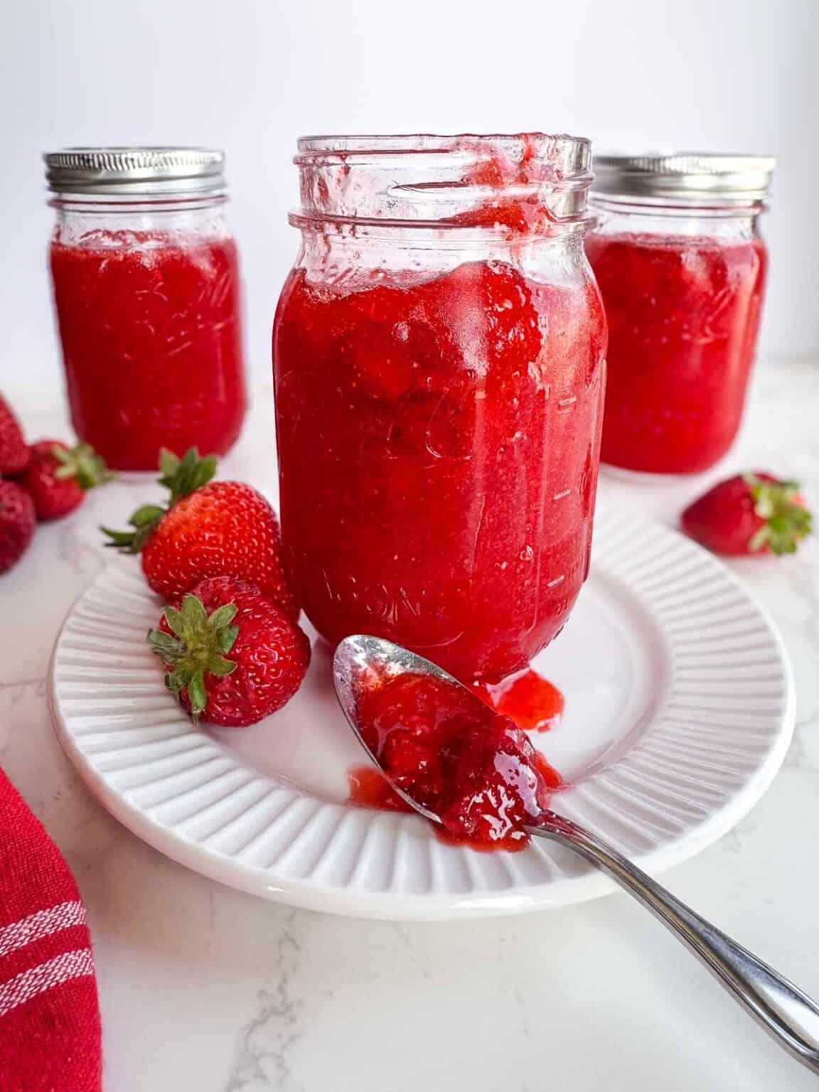 Strawberry Freezer Jam With Certo Loveable Lemons