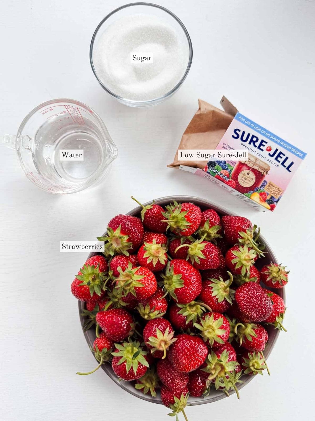 flat lay of ingredients.