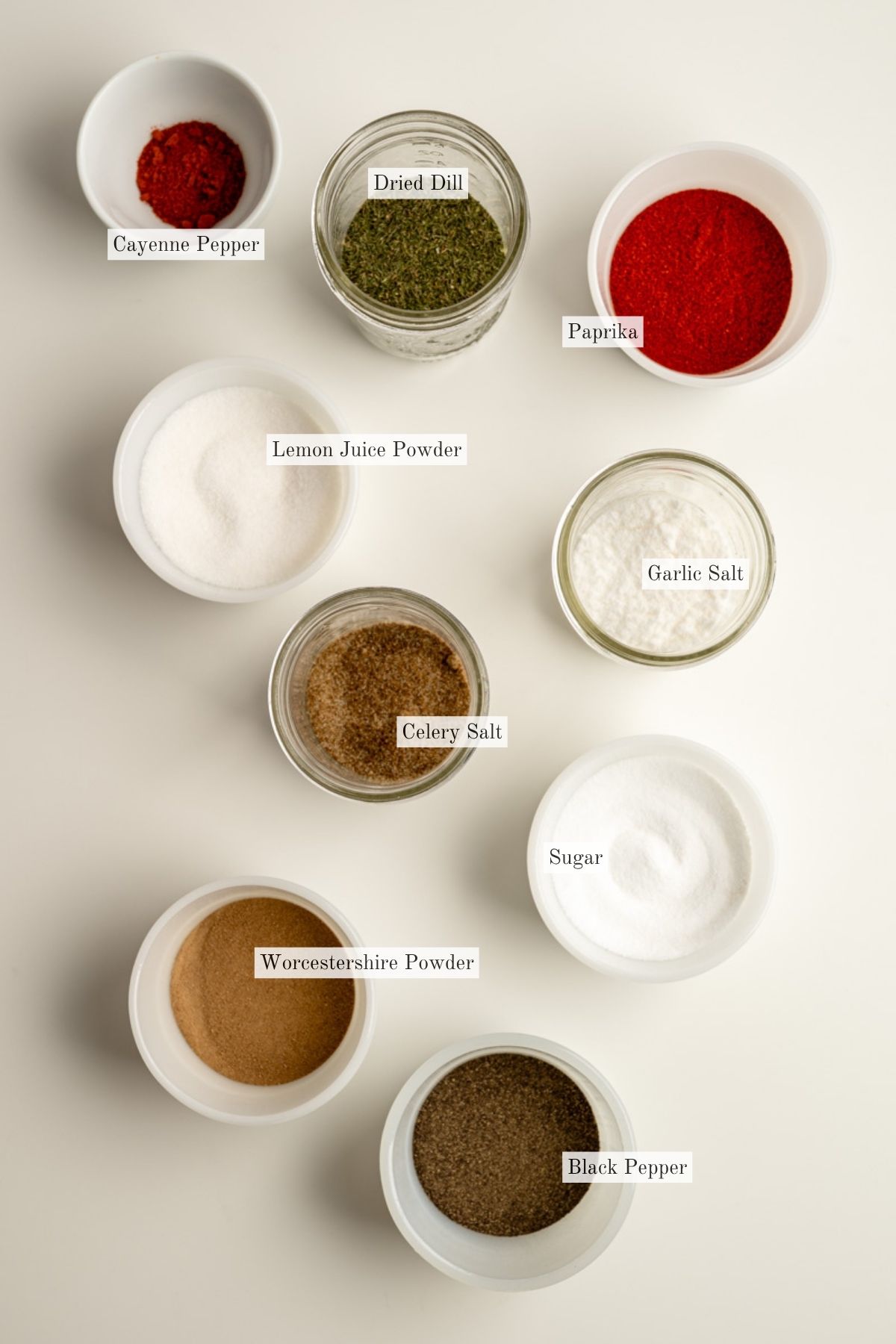 ingredients to make bloody mary seasoning.